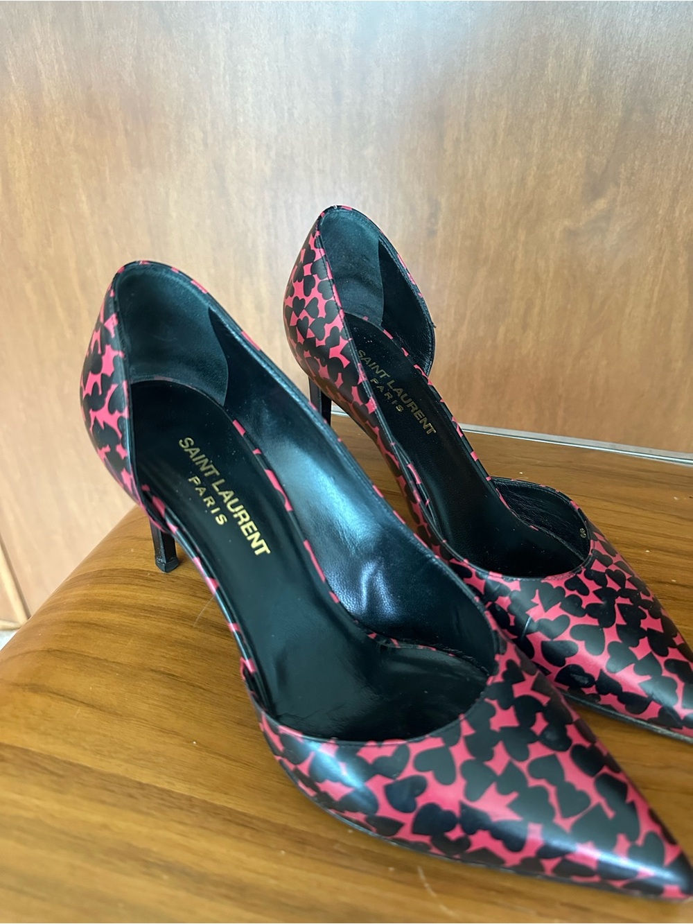 Saint Laurent heart heels size 38